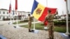 Arborarea Drapelului de Stat al Republicii Moldova la baza militară „Camp Butmir” din Sarajevo.