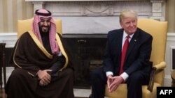 Saudijski prestolonasljednik Mohamed bin Salman i američki predsjednik Donald Tramp.