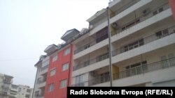 Macedonia - A building in Ohrid, 15 January 2014.