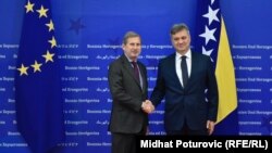 Johannes Hahn i Denis Zvizdić, Sarajevo