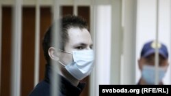 Алексей Санчук в суде, Минск, 13 мая 2021 года 