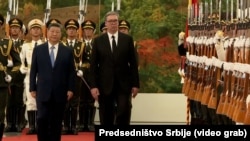 Predsednik Srbije Aleksandar Vučić sa kineskim predsednikom Si Đinpingom, tokom zvanične posete Kini, 25. maj 2026. 