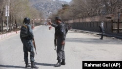 Силовики біля місця нападу в Кабулі, Афганістан, 21 березня 2018 року