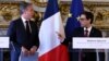 Ֆրանսիայի ԱԳ նախարար Ստեֆան Սեժուրնեն և ԱՄՆ պետքարտուղար Էնթոնի Բլինքենը Փարիզում համատեղ ասուլիսի ժամանակ, 2-ը ապրիլի, 2024թ.