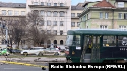 Tramvajska nesreća u centru Sarajeva.