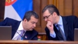 Ivica Dačić (L) i Aleksandar Vučić