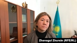 Алия Оспанова, исполняющая обязанности директора школы № 6 в Шалкаре. Актюбинская область, 28 января 2019 года.