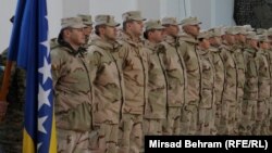 Pripadnici Oružanih snaga BiH u čapljini, decembar 2014. godine.