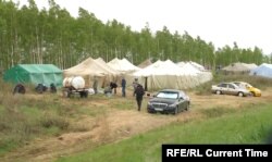 Kamp s migrantima na rusko-kazahstanskoj granici.
