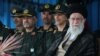 Iran's Supreme Leader Ali Khamenei attending the graduation ceremony of army cadets at the Imam Khomeini Naval Academy in Nowshahr on September 9, 2018.