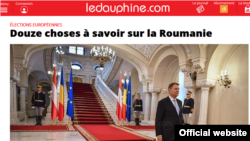 Captura luată de pe site-ul cotidianului francez