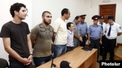 Armeina - Opposition activists are sentenced to between two and six years in prison by a Yerevan court, 20Jul2012.