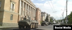 Російська військова техніка на вулицях Керчі, 7 серпня 2016 року