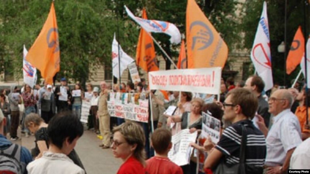 Прошлая акция "Солидарности" в поддержку Ходорковского и Лебедева прошла 2 июня