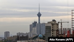 A general view of the Iranian capital Tehran and the Milad tower, November 5, 2018