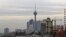 A general view of the Iranian capital Tehran and the Milad tower, November 5, 2018