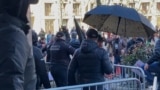 SERBIA - BELGRADE - CITY ASSEMBLY - CLASHES - PROTESTERS AND PRIVATE SECURITY OF THE ASSEMBLY