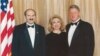 Belarus -- Alexander Lukashenka with US President Bill Clinton and First Lady Hillary Clinton, photo from album "Alexander Lukashenka - President of the Republic of Belarus"