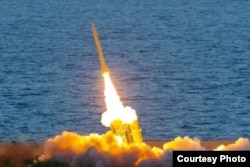 Racheta iraniană Fath 360, care se pare că a fost furnizată Rusiei (fotografie de arhivă)