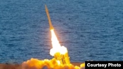 Iran's Fath 360 missile, reportedly supplied to Russia (file photo)