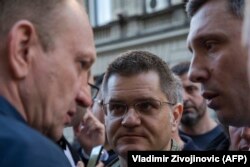 Za lidere dela opozicije izveštaj o Kosovu sraman: Dragan Đilas (L), Vuk Jeremić i Boško Obradović