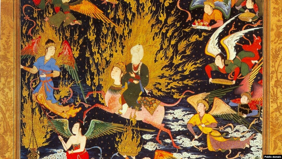 مینیاتور رویداد شب اسرا یا معراج