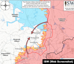 План армії РФ з оточення усього Донбасу від аналітиків ISW у звіті за 12 вересня