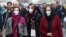 Iranian women wear protective masks in Tehran's Grand Bazaar after five cases of the coronavirus were confirmed in the country on February 20. 