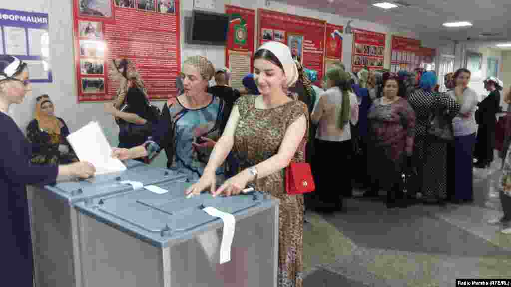 Primaries of Edinaya Rossia in Chechnya, 22 May 2016, Grozny