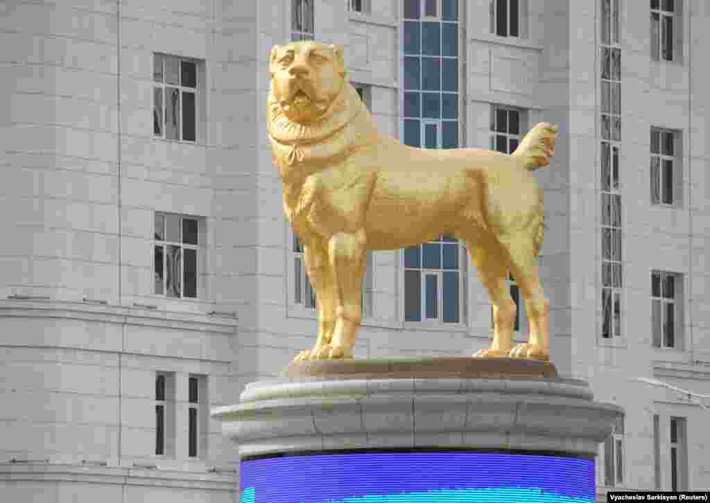 Ýurduň agyr ykdysady krizisi başdan geçirýän mahaly itiň heýkeline harçlanan döwlet pullary barada maglumat berilmeýär.