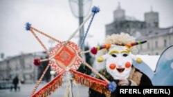 Каляда на Кастрычніцкай плошчы