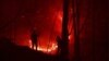 آتش در جنگل‌های مرزن‌آباد؛ «نیروی انسانی توان خاموش کردن آتش را ندارد»