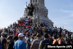 Проправительственный митинг в Гаване. 11 июля 2021 года