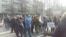 Protest radnika Željezare Zenica ispred Vlade Federacije Bosne i Hercegovine, Sarajevo, arhiv