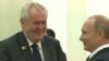 Russian President Vladimir Putin (right) and Czech President Milos Zeman (file photo).