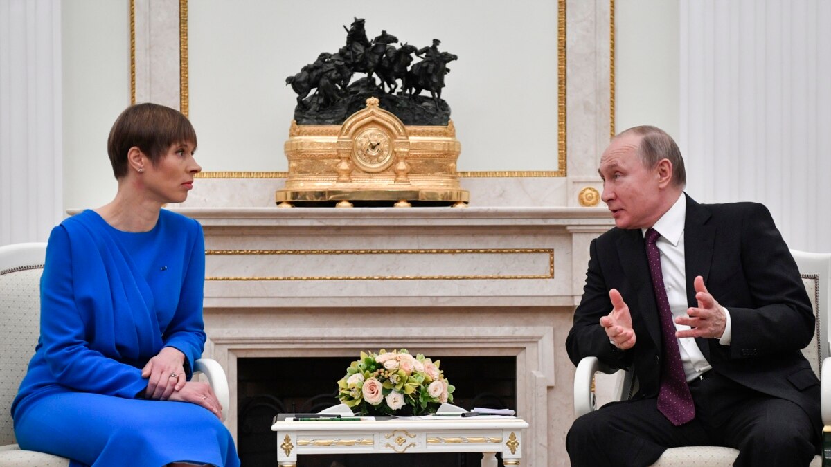 Estonian President Meets With Putin On Rare Visit To Russia