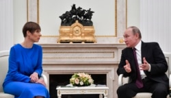 Встреча президента России Владимира Путина с президентом Эстонии Керсти Кальюлайд, Москва, 18 апреля 2019 года