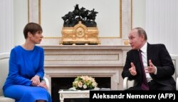 Встреча президента России Владимира Путина с президентом Эстонии Керсти Кальюлайд, Москва, 18 апреля 2019 года