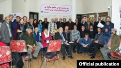 Iranian writers and poet gathering in annual general assembly of Iran's association of writers on February 2018.