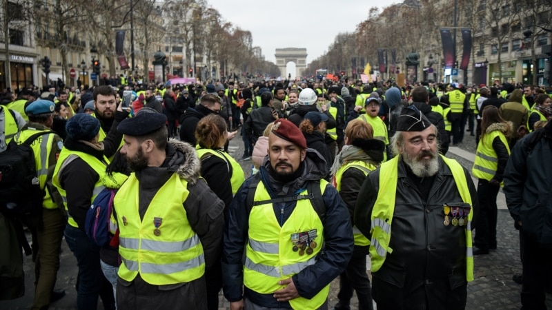 საფრანგეთში ისევ გაიმართა „ყვითელი ჟილეტების“ საპროტესტო აქციები