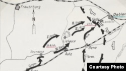 Переброска дивизии «Великая Германия» позволила отодвинуть линию фронта. Конец августа 1944 г. Источник: Bundesarchiv Freiburg.