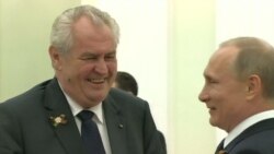 Miloš Zeman și Vladimir Putin (imagine de arhivă).