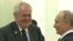 Russian President Vladimir Putin (right) and Czech President Milos Zeman (file photo).