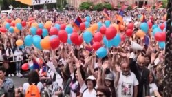 Rally Outside Parliament Ahead Of Vote For Armenian PM