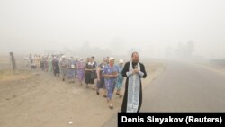 O procesiune religioasă în Rusia