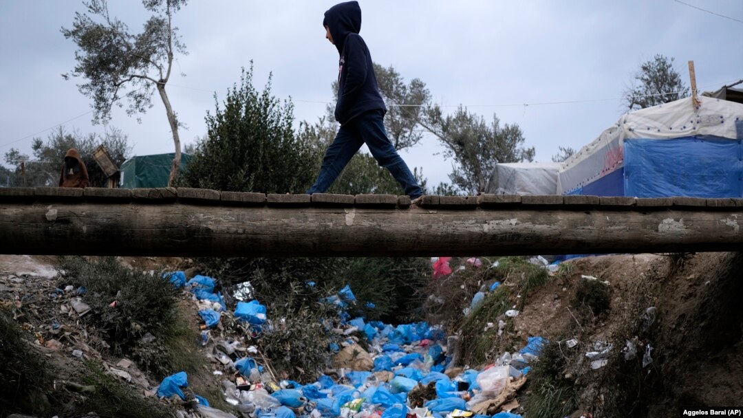 Izbeglički kamp Moria na grčkom ostrvu Lezbos