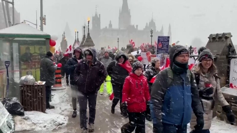 Kanada u snijegu i antikorona blokadama