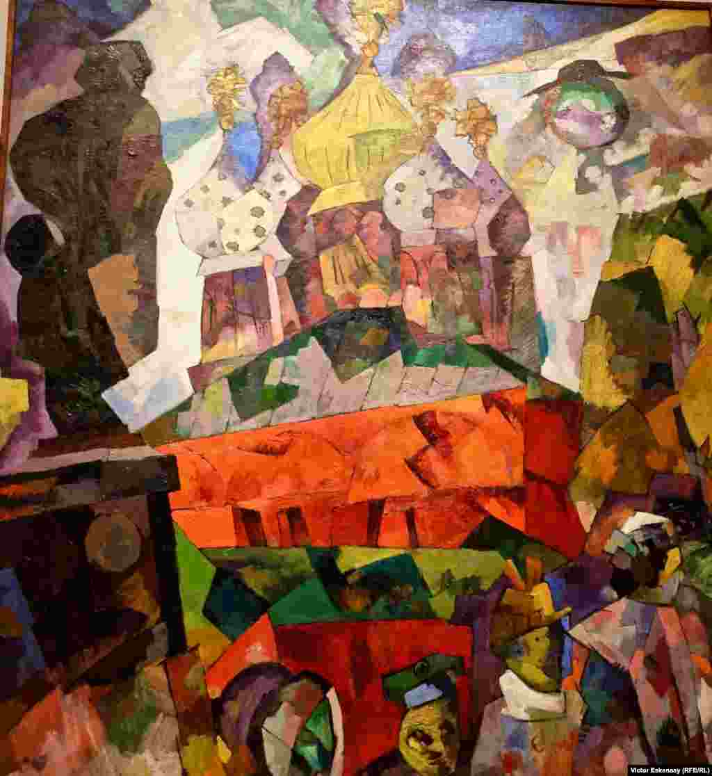 Aristarh Lentulov, Bulevardul Tverskoi, Moscova, 1917.