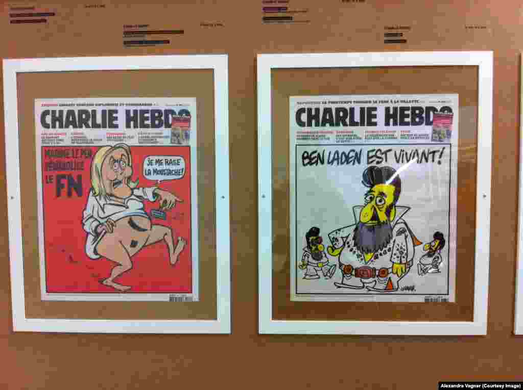 La expoziția memorială &bdquo;Charlie Hebdo&rdquo; organizată la Praga la sfîrșitul lunii ianuarie în 2015