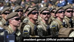 Военный парад в честь Дня независимости Украины. Киев, 24 августа 2017 года.